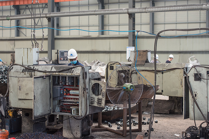 临湘网架配件-锥头加工车间