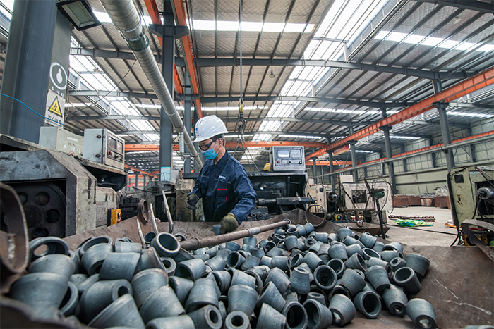 临湘网架配件-锥头加工车间